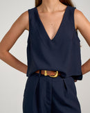 Blusa Érica - Azul Marinho