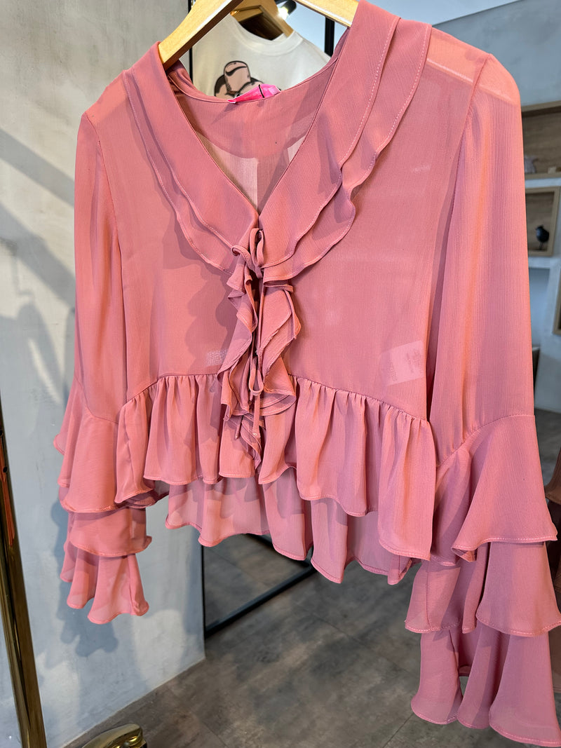 Blusa Flora - Rosé