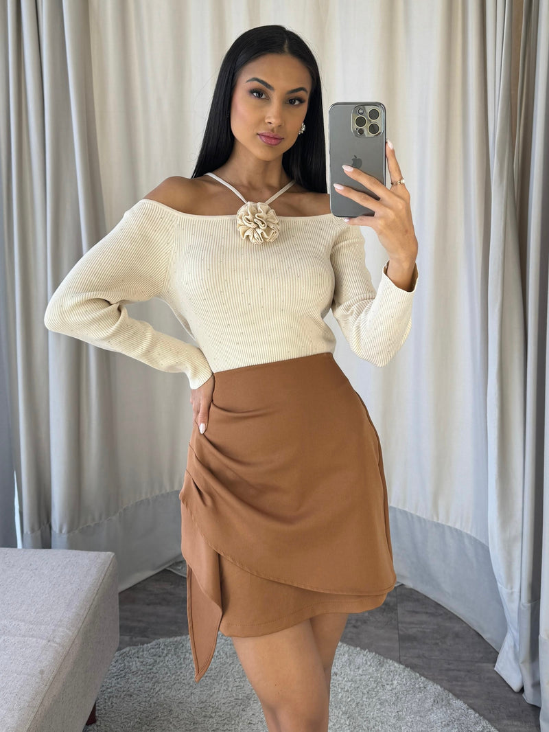 Blusa Celine - Bege