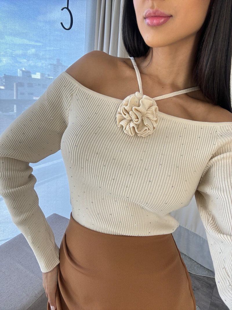 Blusa Celine - Bege