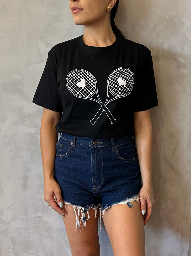 T-shirt Raquete - Preto