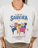 Cropped tee Saideira - Off White