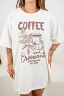 Maxi T-shirt Coffee - Off White