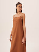 Vestido Gal - Amêndoa