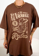 Maxi T-shirt Western - Marrom