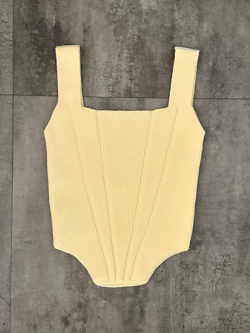 Top Beca - Amarelo Manteiga
