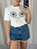 T-shirt Raquete - Off White