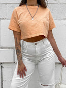 T-shirt Cropped - Orange