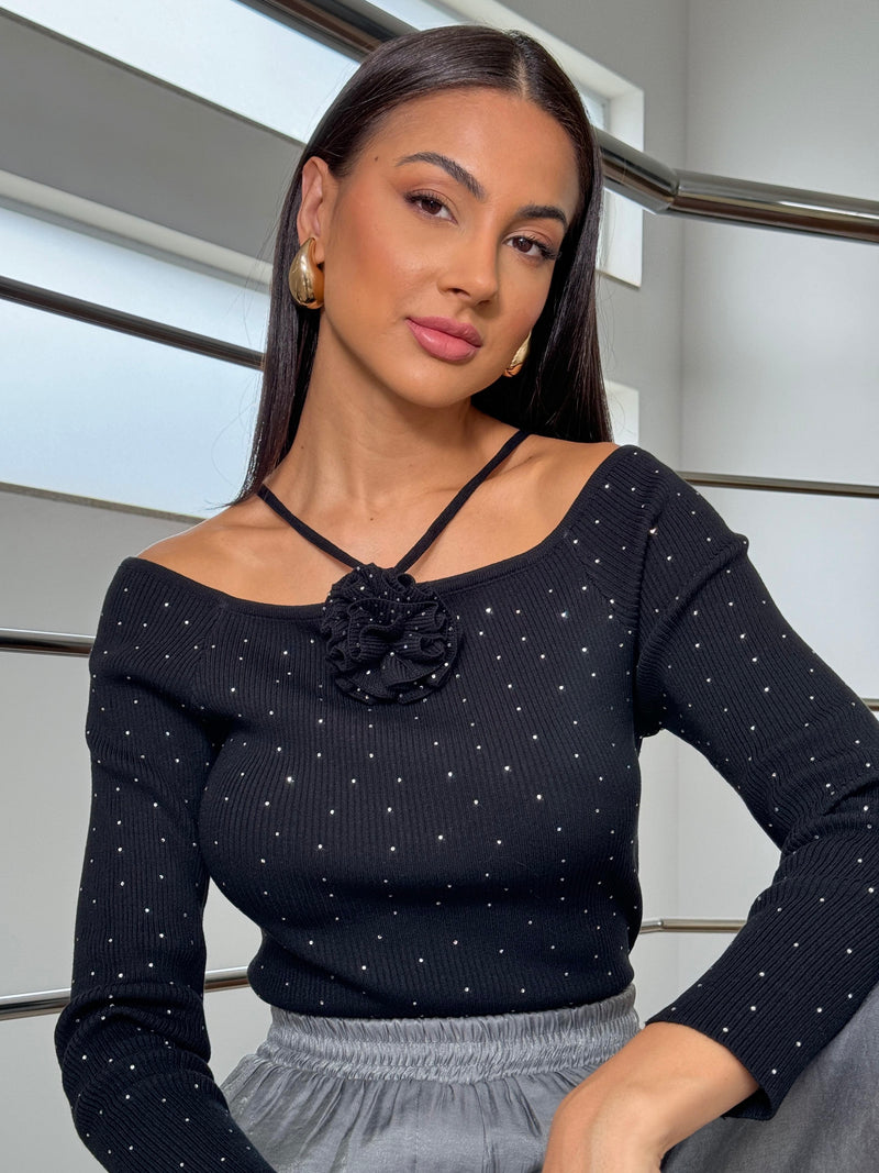 Blusa Celine - Preto