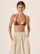 Saia Ava Linho - Natural