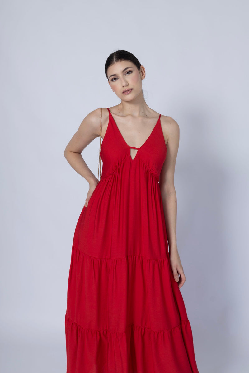 Vestido Lea - Vermelho