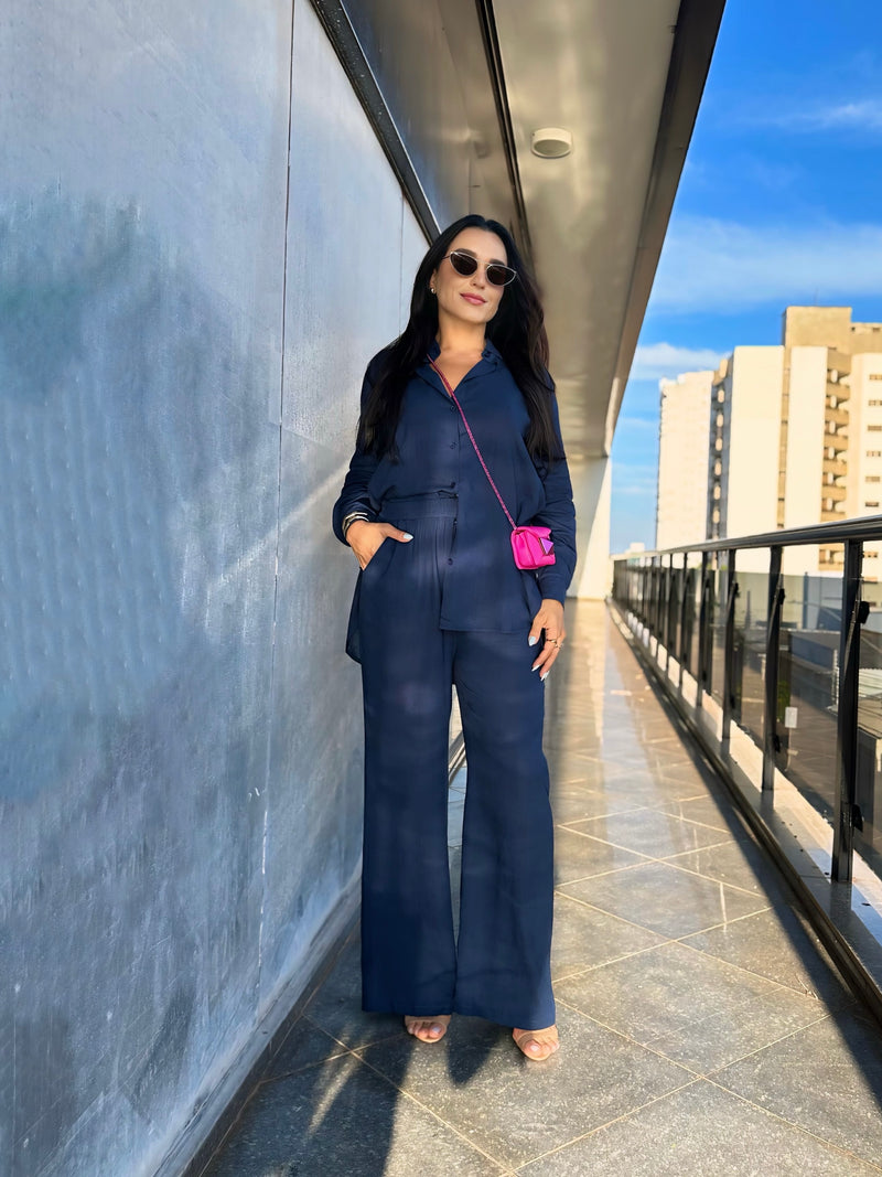 Conjunto Cris - Azul Marinho