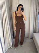 Body Romana - Marrom