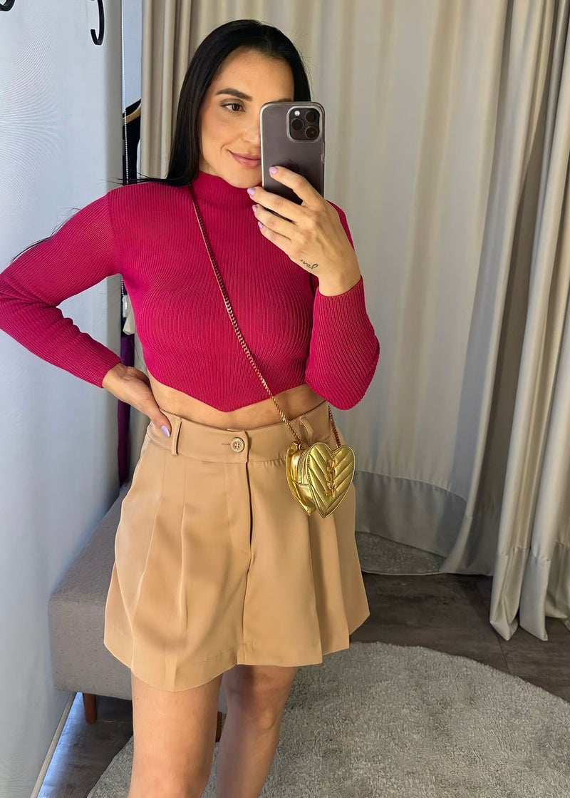 Short saia Pietra - Nude