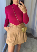 Short saia Pietra - Nude