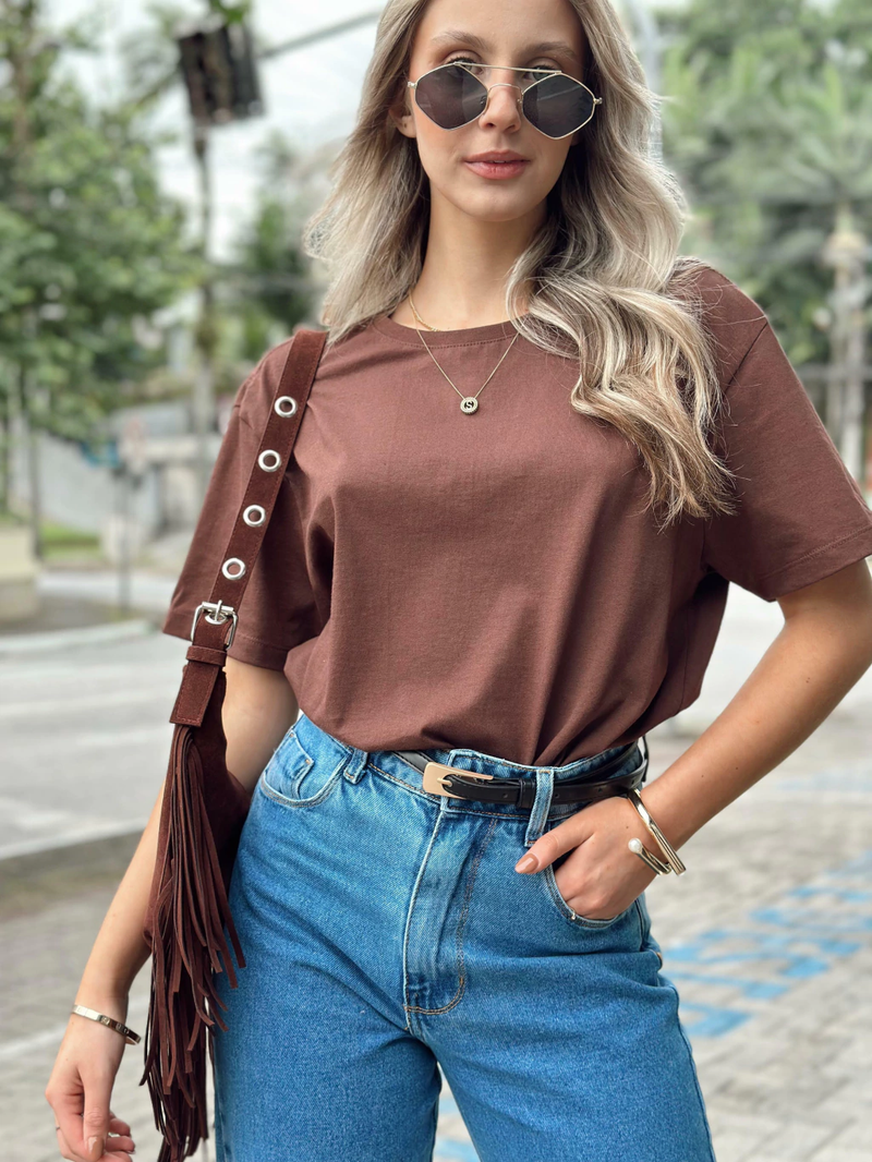 Tee Basic - Marrom