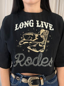 Cropped tee Rodeo - Preto