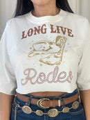 Cropped tee Rodeo - Off White