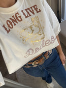 Cropped tee Rodeo - Off White