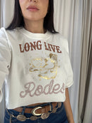 Cropped tee Rodeo - Off White