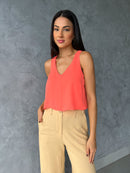 Blusa Cami - Coral