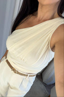 Blusa Thalia - Creme