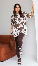 Maxi T-shirt Cow Print