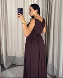 Vestido Carrie - Marrom