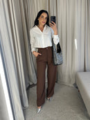 Camisa Cropped Alessia - Branco