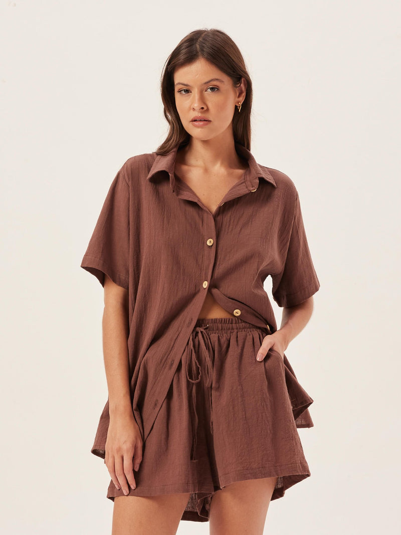 Camisa Ipa - Cacau