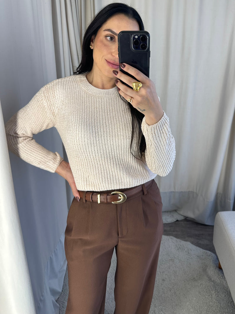 Suéter Paola - Cru