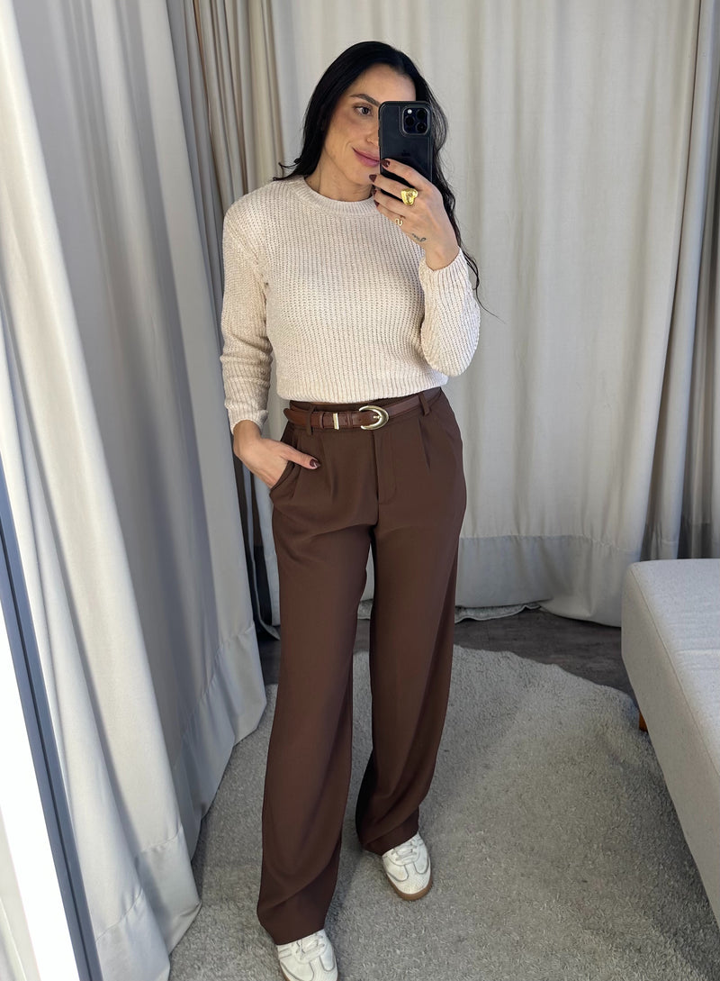 Suéter Paola - Cru