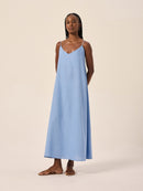 Vestido Flora - Azul