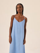 Vestido Flora - Azul