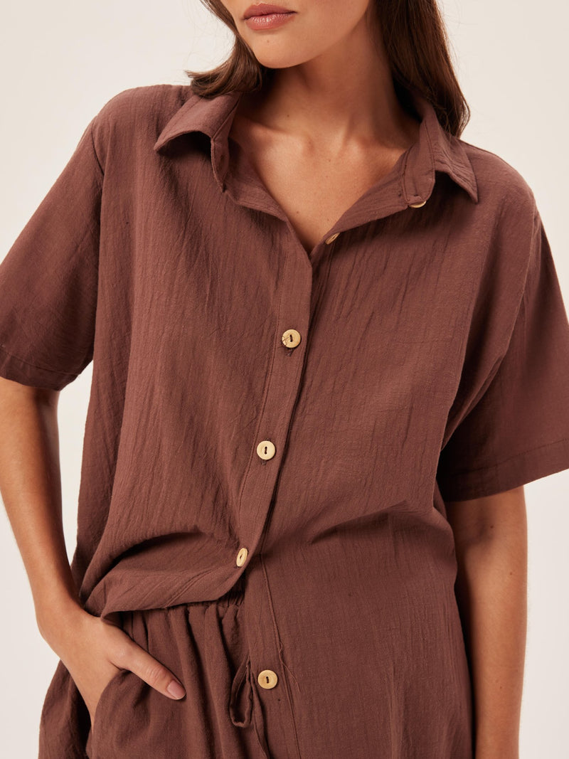 Camisa Ipa - Cacau