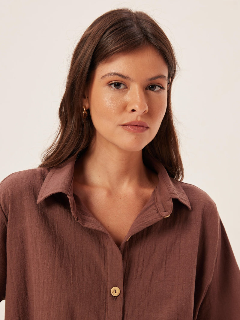 Camisa Ipa - Cacau
