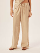 Calça Slip Satin- Champagne