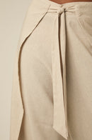 Calça Transpasse Linho - Natural