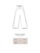 Calça Transpasse Linho - Natural