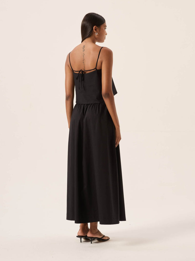Saia Ava Tricoline - Preto