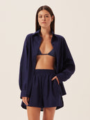 Conjunto Tricoline - Marinho