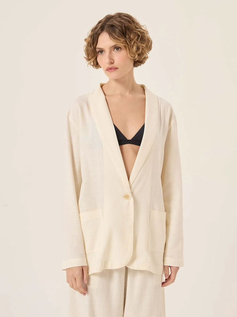 Blazer Linho - Cru