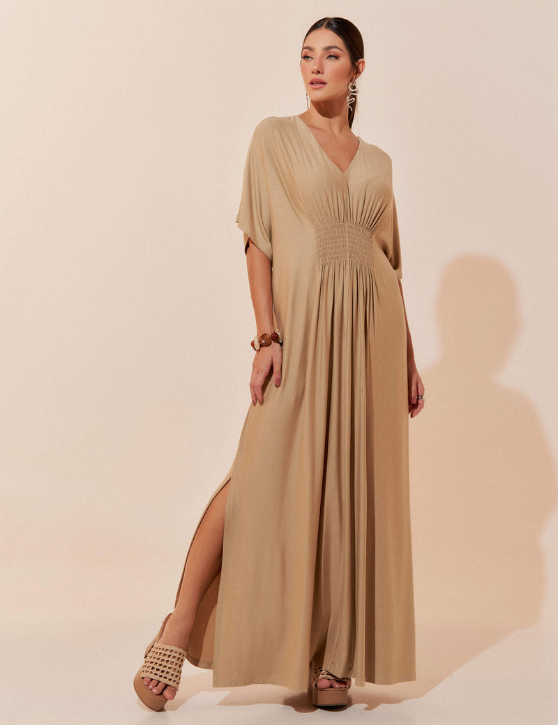 Vestido Elva - Bege