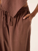 Calça Pantalona Ipa - Cacau