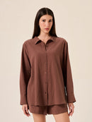 Camisa Ipa manga longa - Cacau