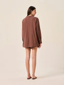 Camisa Ipa manga longa - Cacau