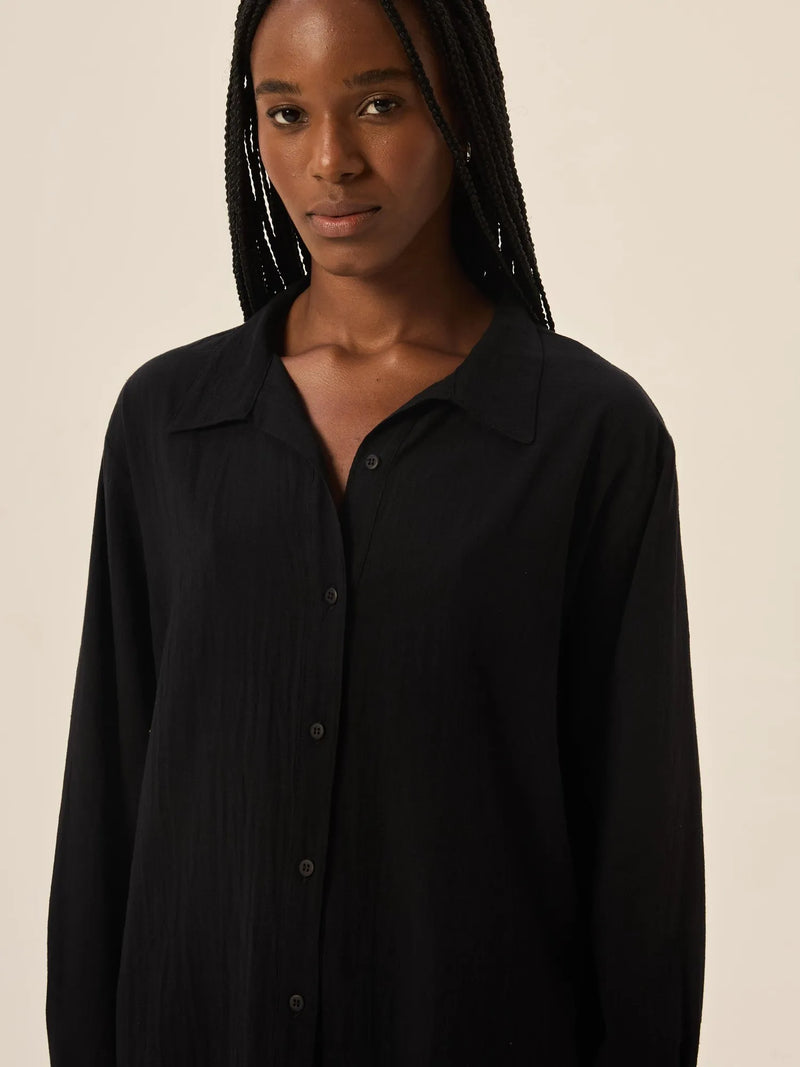 Camisa Ipa manga longa - Preto