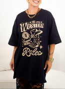 Maxi T-shirt Western - Preto