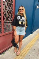 Cropped tee Gelada - Preto