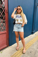 Cropped tee Gelada - Off White